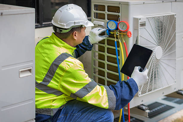 Professional Hvac Maintenance technician working in Sayville, NY